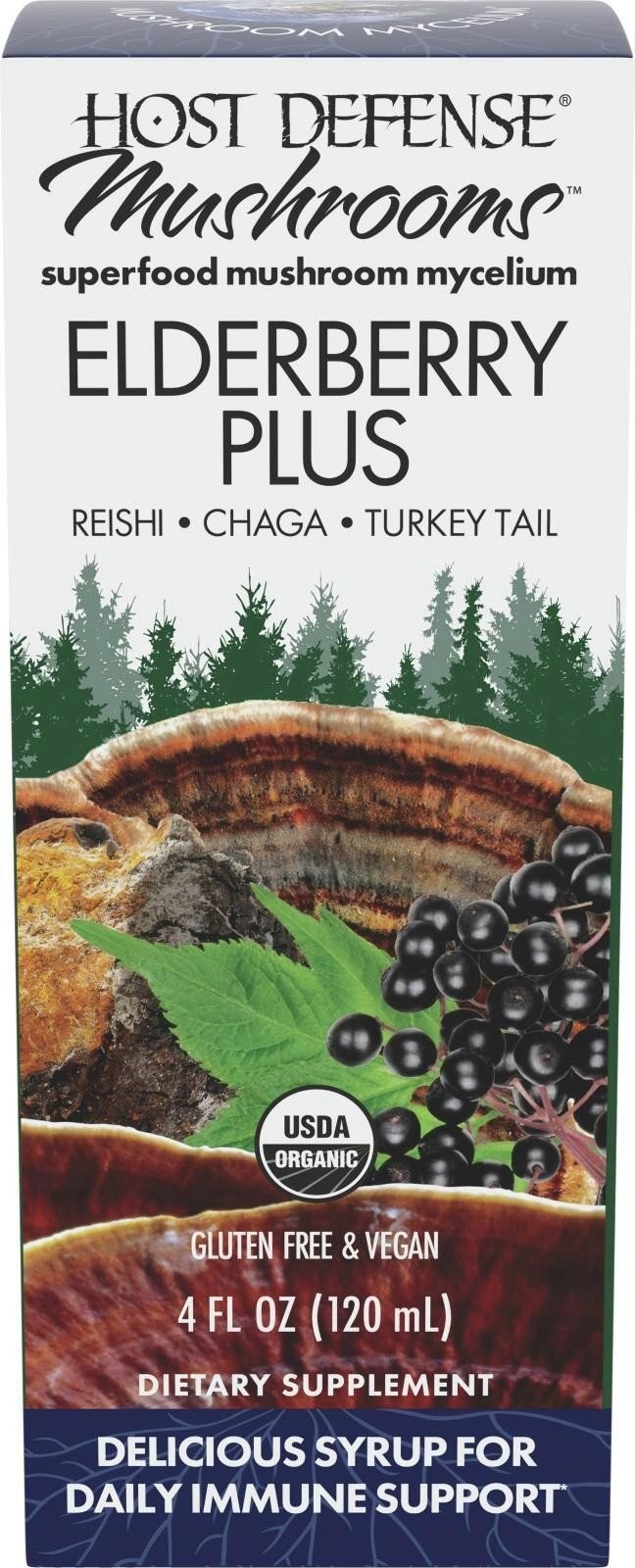 Сироп Fungi PerfectiHost Defense Elderberry Plus 4 жидких унции жидкость 5290₽