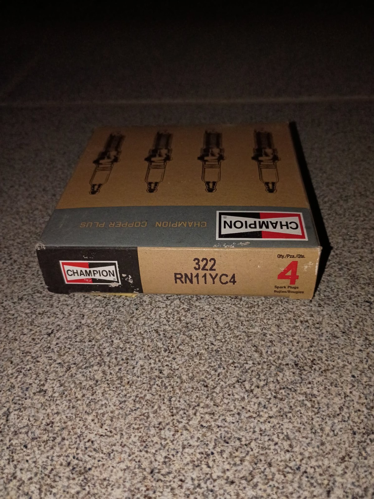 car parts, Champion Platinum Power Spark Plug RV17PMC4, 322