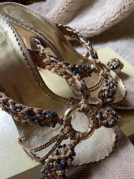 Women Egle Heels Beige Leather 35