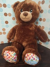 Build A Bear Happy Birthday Plush 15" Stuffed Animal Teddy Bear