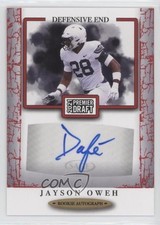 2021 Sage Premier Draft Auto Red Odafe Oweh Jayson Oweh #A94 Auto 2b2