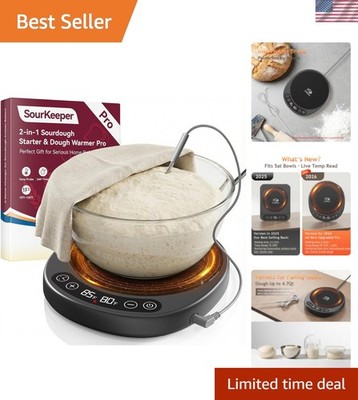 SourKeeper, Larger 2-in-1 Sourdough Starter Warmer Pro - 2026 Upgrade Larger ...