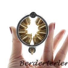 CBT Scrotum Pendant Male Chastity Device Kalis Teeth Chastity Device Spiked Ring