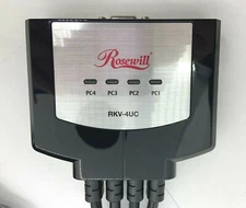 Rosewill 4 Port USB Cable KVM Switch W/ Speaker MIC Remote FREE SHIPPING b