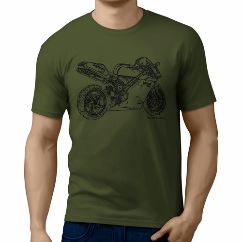 Camiseta JL Illustration para A Ducati 996R Ventilador de Motocicleta - Imagen 4 de 24
