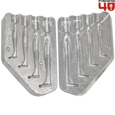 Stampo in alluminio per pagaia nuoto 50-60-70-80 mm / stampo da pesca esca morbida in silicone