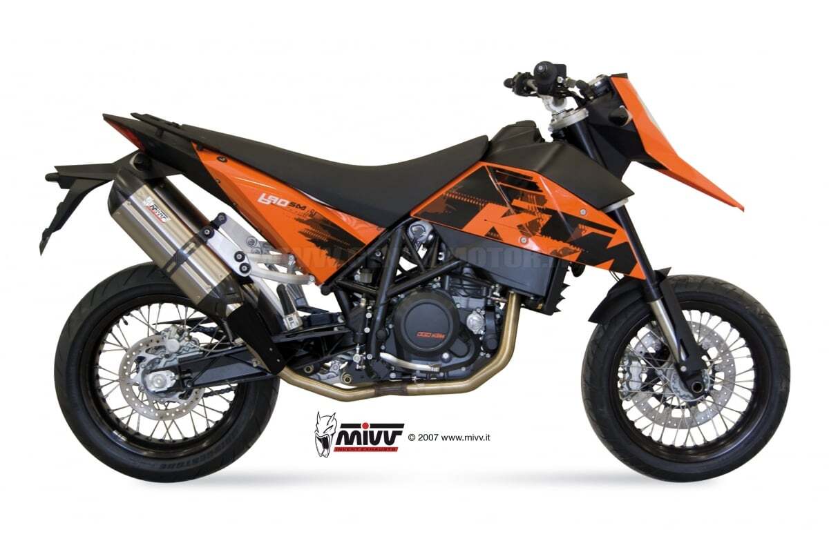 Mivv Exhaust Mufflers Suono Stainless Steel for Ktm 690 Sm 2007 > 2012