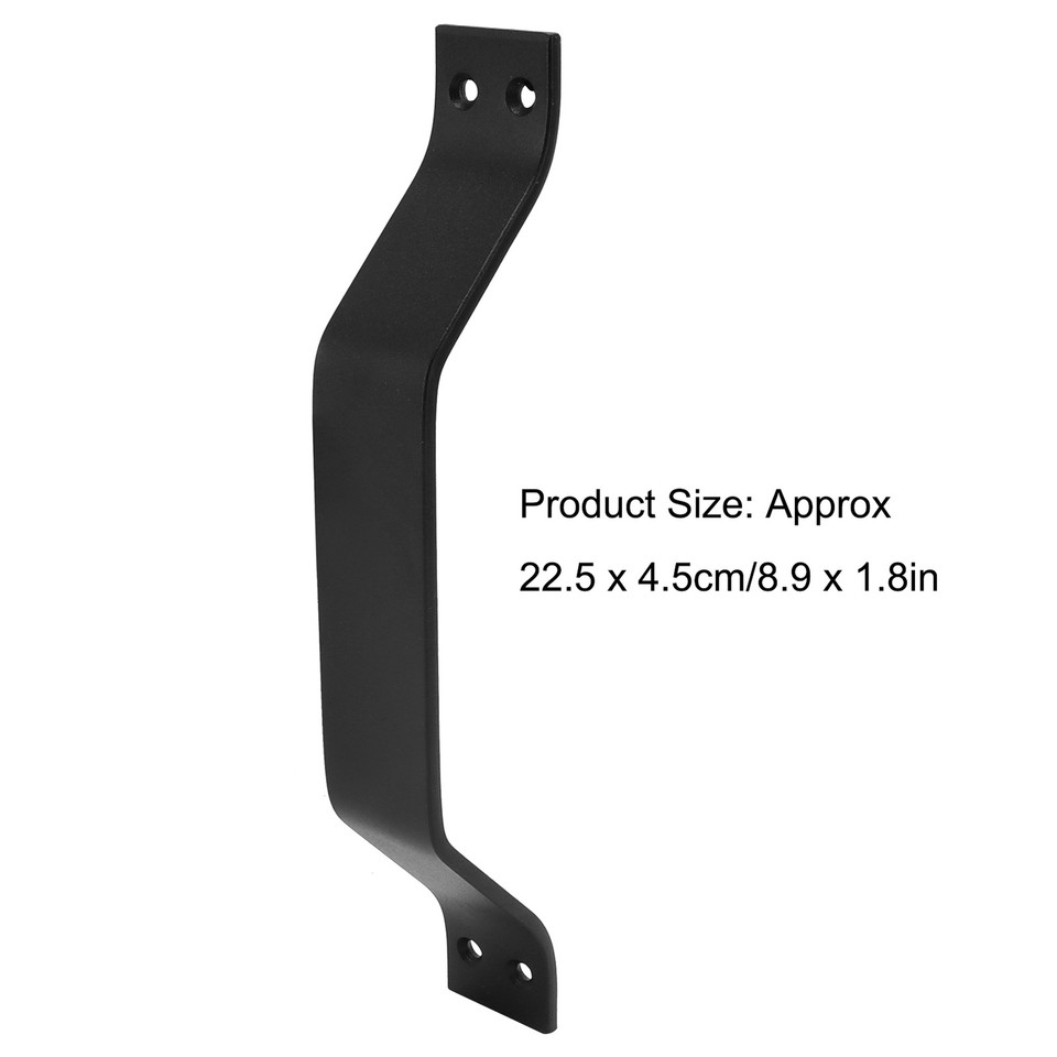 Steel Garage Door Handle For Wooden Fence Door (Black)Barn Door Handle
