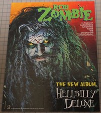 Rob Zombie Signed Autographed Poster Hellbilly Deluxe 1998