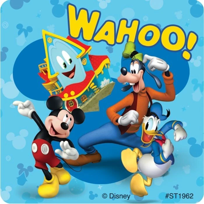 Pegatinas Mickey Mouse x 5 - Favores de fiesta de cumpleaños - Mickey Funhouse Pluto Goofy Foto 3 de 4