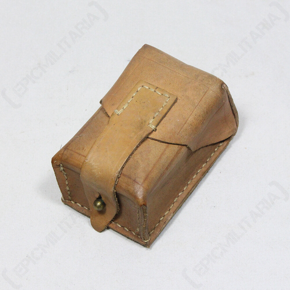 Original Serbian Army Leather Mag Pouch - Yugoslavian Mauser Ammo