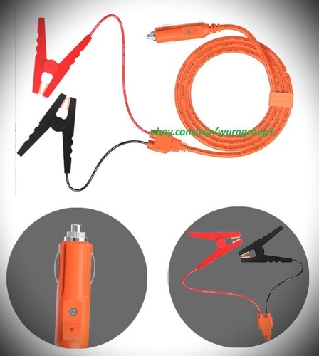 12V Auto Lead Acid Car Battery Charge Cable for E240-E3000 Power Station 6.6ft