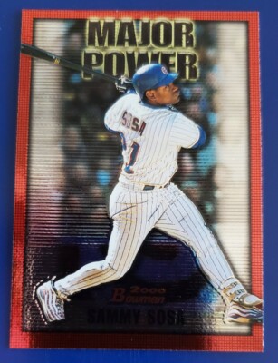 2000 Bowman Major Power Insert Sammy Sosa Chicago Cubs MP4