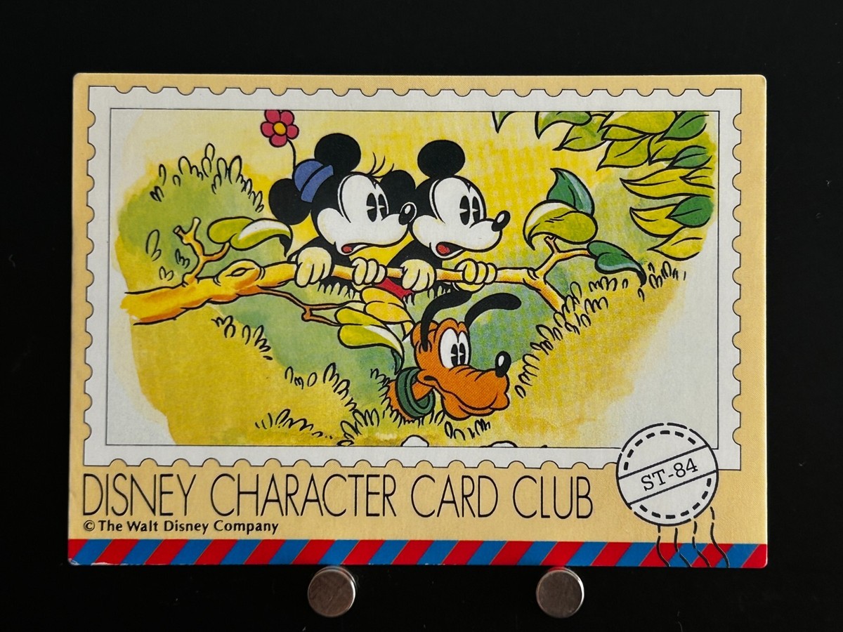 Mickey Minnie Mouse Pluto Disney Character Card Club ST-84