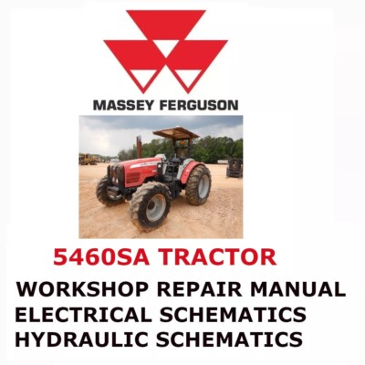 MASSEY FERGUSON 5460SA TRACTOR MANUAL REPAIR SHOP SERVICE ENGINE PDF