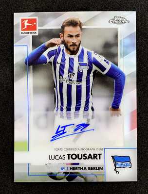 20-2021 Topps Chrome Bundesliga Lucas Tousart Auto Hertha Berlin