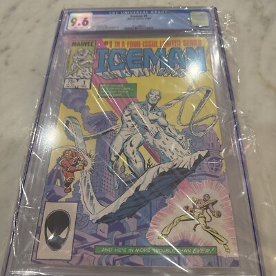 Iceman #1 1984 Marvel Zeck CGC 9.6 X-Men Key 1st Solo 1st Cameo App Of Oblivion