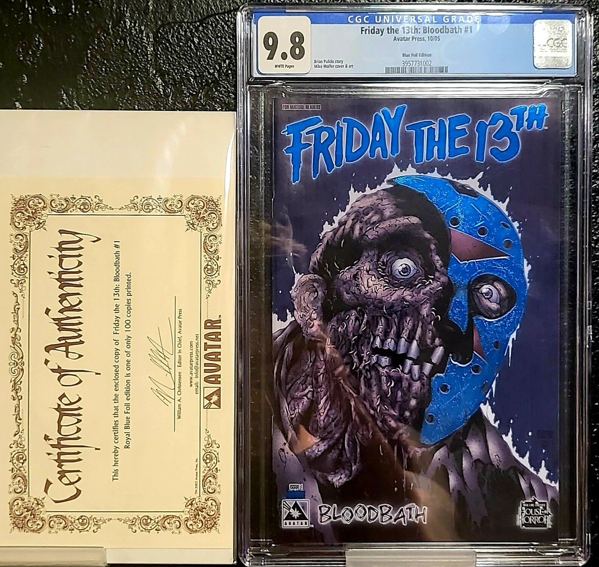Friday The 13th Bloodbath #1 Limited Edition Royal Blue Foil Comic