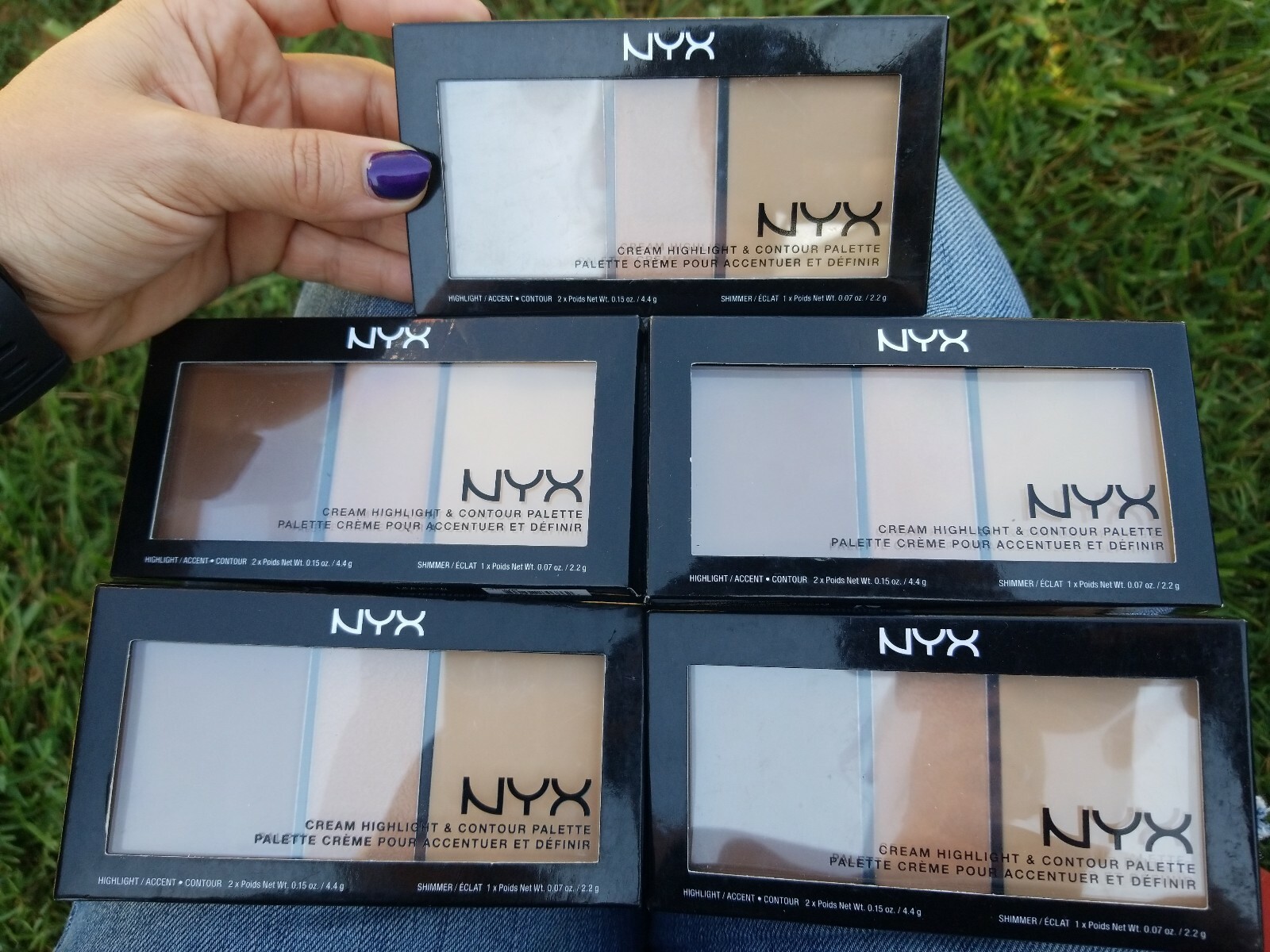 cream highlight & contour palette