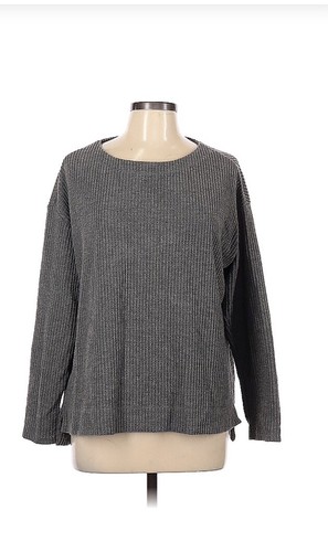 Splendid Women's Gray Soft Long Sleeve Thermal Tee Size Large