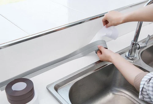 Selbstklebend Wasserdichtes Klebeband Küche Badezimmer Dusche Toilettendichtung - Bild 6 von 10