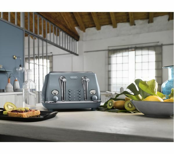 De’Longhi CTOT4003.AZ NEW 4 Slice Toaster Icona Metallics 1800W
