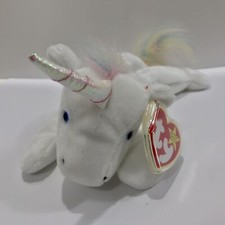TY Beanie Baby Mystic the Unicorn 1994 Iridescent Horn With Errors! 5th Gen.
