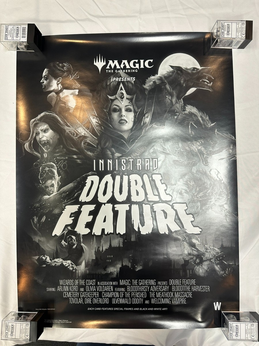 MTG Magic Innistrad: Double Feature Promotional Poster Black