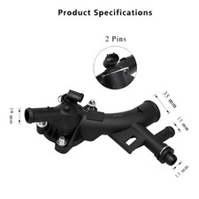 For Chevy Cruze Sonic Trax 13-2016 1.4L Water Outlet Thermostat Housing 25193922
