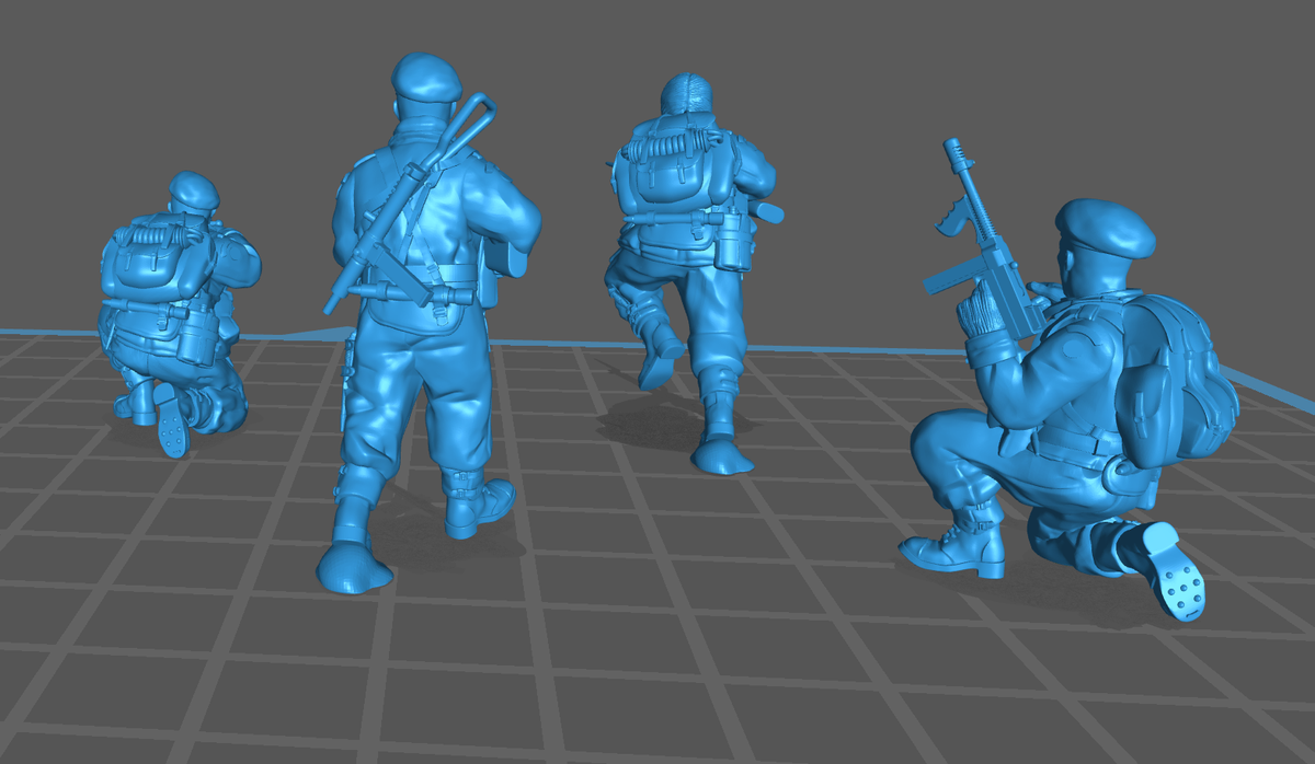 Bolt Action: Commonwealth Commando Rifle Squad, x9 soldiers