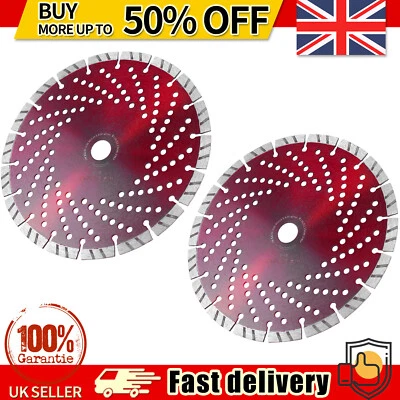 1/2 x 230mm Diamond Cutting Disc 9" Inch Angle Grinder Segmented Blade Stone