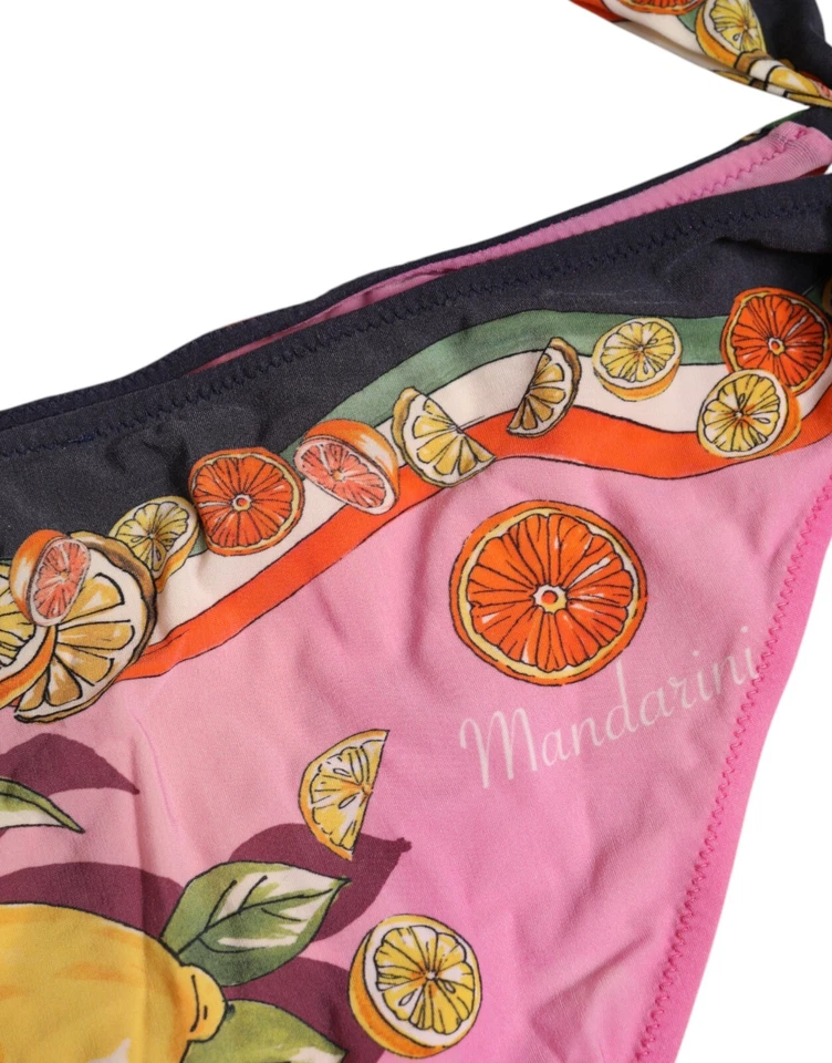 Traje de baño DOLCE & GABBANA rosa estampado traje de baño 2 piezas parte superior inferior IT2 / S 680usd Foto 4 de 4