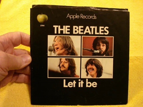 1970 THE BEATLES "LET IT BE" W/ORIG. PIC SLEEVE RARE 45rpm 7"