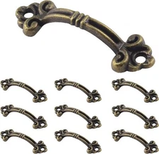 20Pcs Vintage Mini Pulls Bronze Drawer Pulls Zinc Alloy Decorative Handles