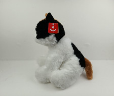 NWT Aurora Esmeralda Sitting Calico Cat 12" Plush Stuffed Animal Blue Eyes 50284