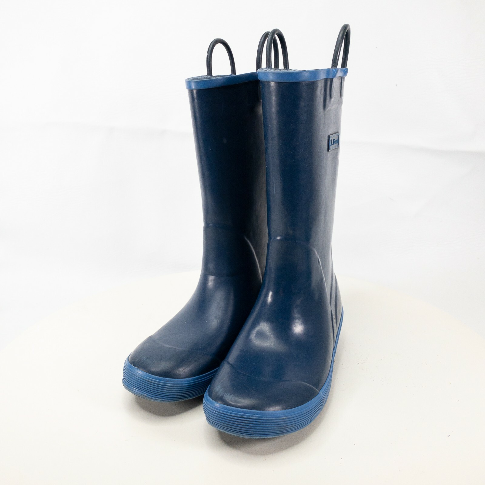 L.L Bean Youth Kids Rain Boots Blue 