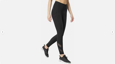 MONDETTA Women's Active Leggings Athletic Pocket High Waist (Black, M) NWT