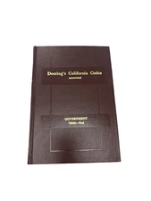 Deering’s California Codes Annotated Government 75000 - End 1989 Bancroft Whitne