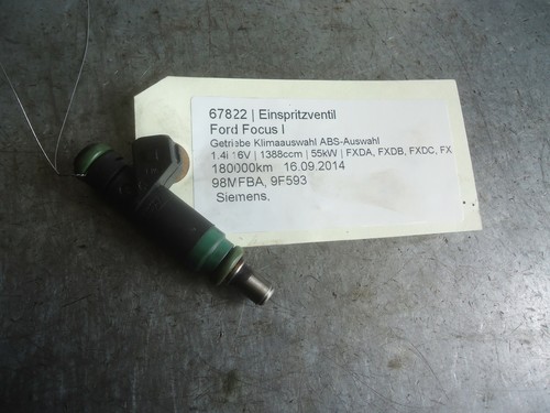 Einspritzventil Ford Focus I 98MFBA 1.4i 16V 55kW FXDA. FXDB. FXDC. FXDD 67822