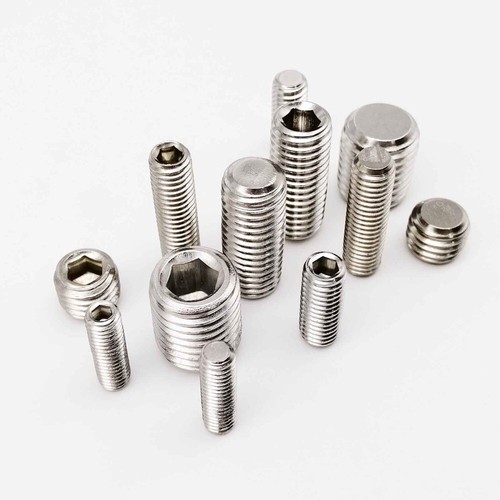 25pcs M2/M3/M4/ M5/M6/M8 Stainless Steel Grub Screws Flat Point Hex Socket Set - Picture 34 of 38