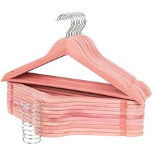 Cedar Hangers for Closet Wooden Hanger Smooth Notches for Refresh Closet,20 Pack