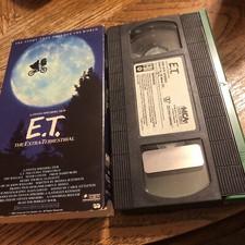 E.T. ET The Extra Terrestrial VHS 1982 Rare Green and Black Tape Spielberg OOP