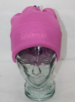 NWT Lululemon Warm Revelation Beanie Wordmark Logo Pow Pink Tone Wool Blend Lululemon Warm Revelation Beanie Wordmark Logo Pow Pink Tone  main image 2