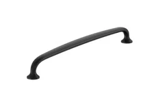 Amerock Renown 18 in. (457mm) Traditional Matte Black Arch Appliance Pull-NOB