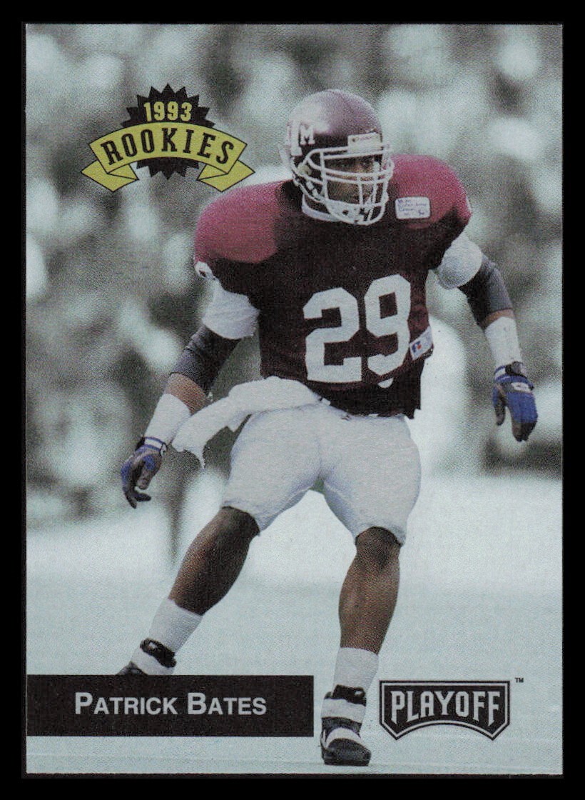 2 1993 Patrick Bates Rookie Football Cards Playoff #293 Action Packed #174 RC