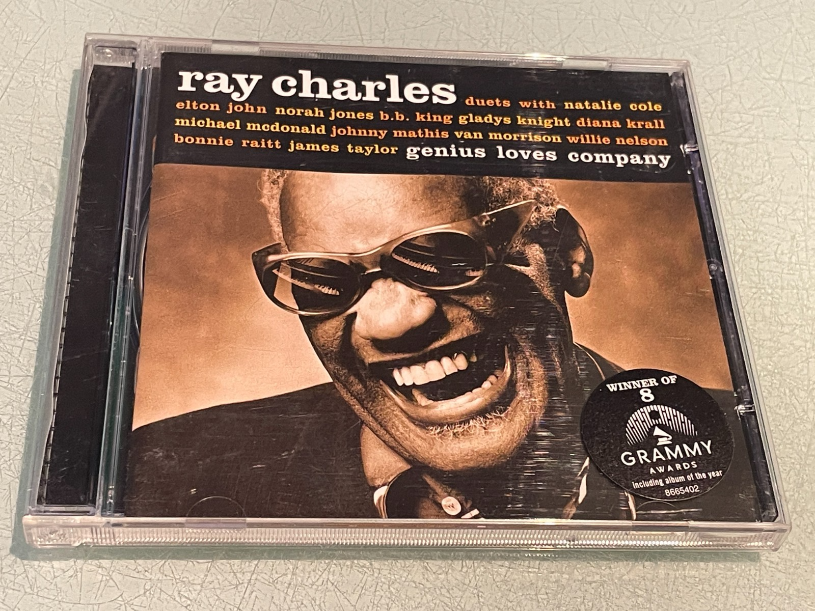 Ray Charles – Genius Loves Company - CD Album - 2004 EMI - 12 Great Duets Tracks