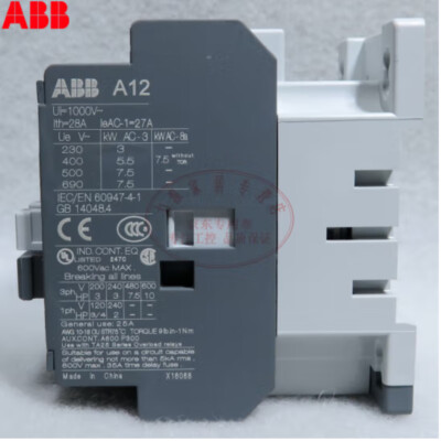 A12/30 ABB A12-30-10-80 Contactor, 220 - 240 VAC Coil, 11 A at 3-Phase
