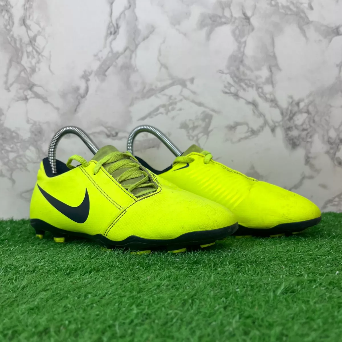 Nike Football Boots Phantom Venom Size 4 Moulded Studs FG Yellow