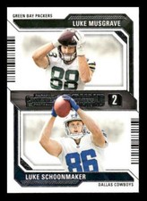 2023 Panini Contenders #11 Luke Musgrave / Luke Schoonmaker Rookie Round Numbers