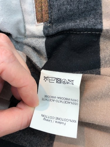 Burberry Brit Wool Military Coat Double Breasted Kipling Wool Mix Nova Check M - Picture 15 of 21